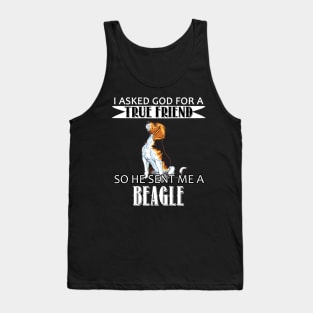 Beagle T-shirt - French Beagle True Friend Tank Top